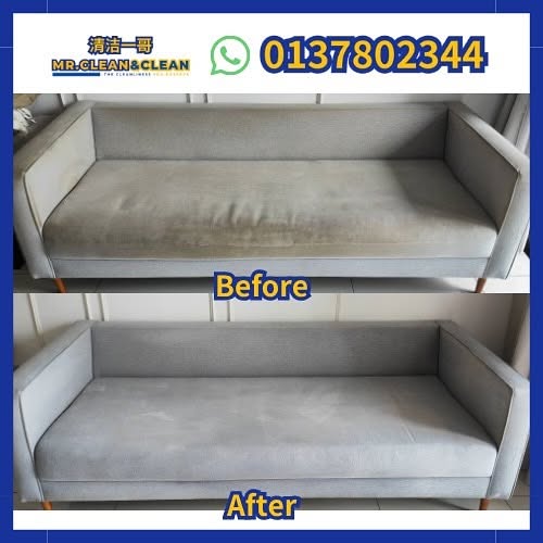 Sofa before after